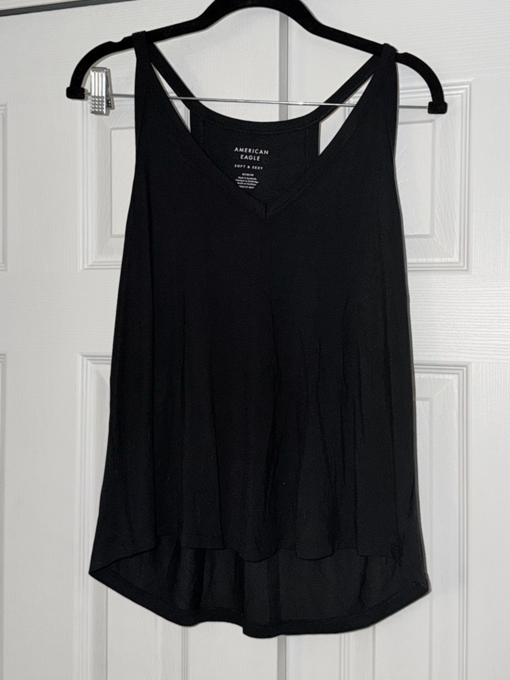 AE Soft & Sexy V-Neck Swing Tank Top Black